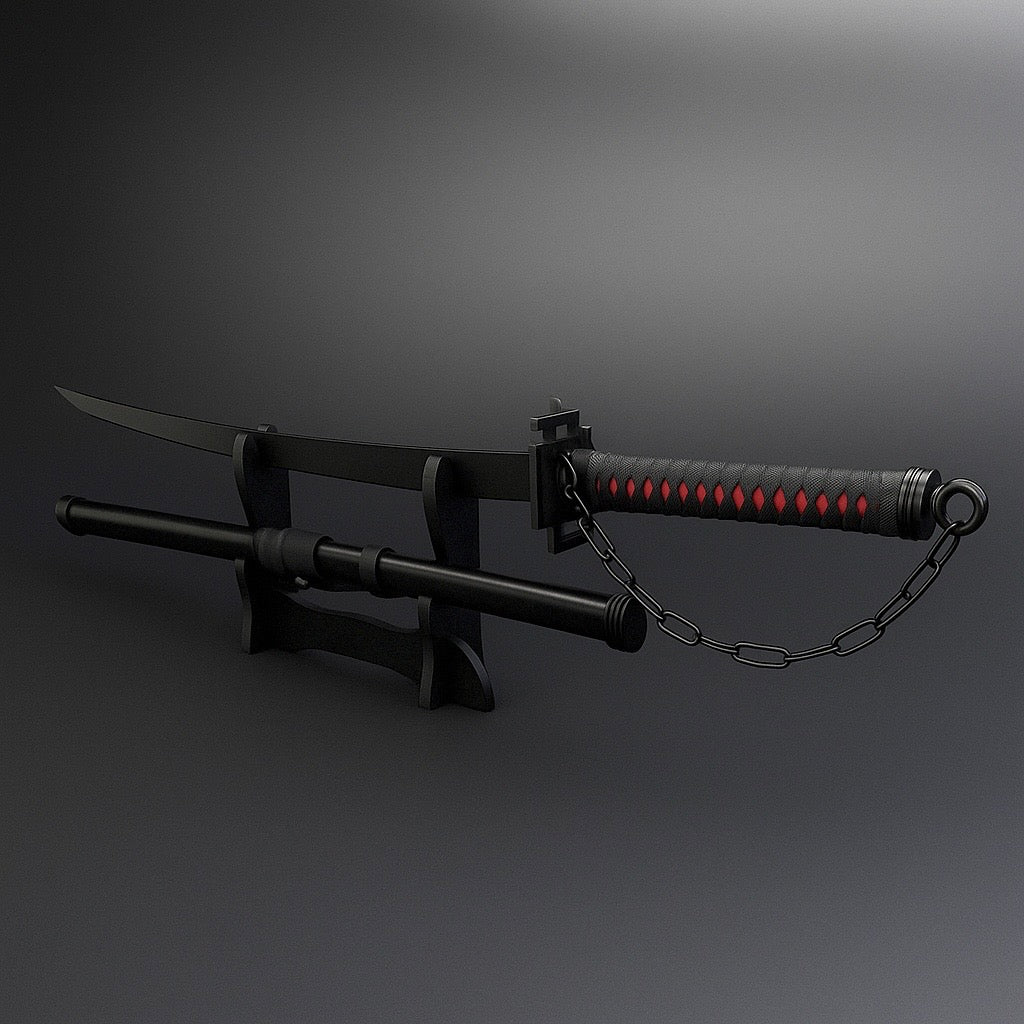 Real Black Katana Sword