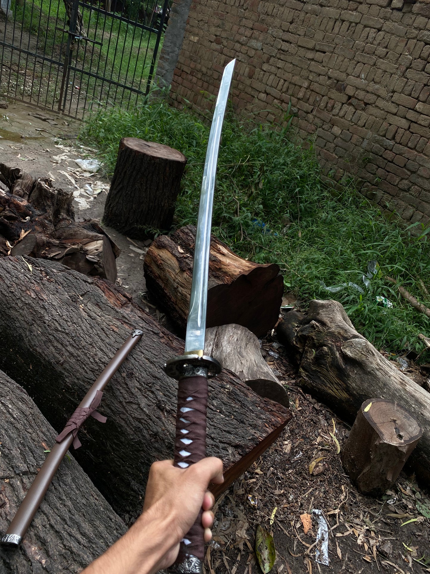 Real Brown Katana Sword