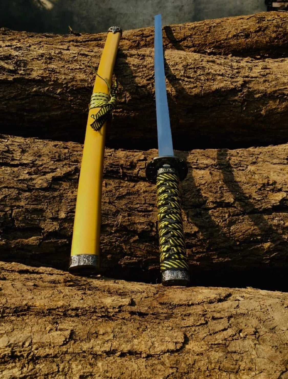 Real Yellow Katana Sword