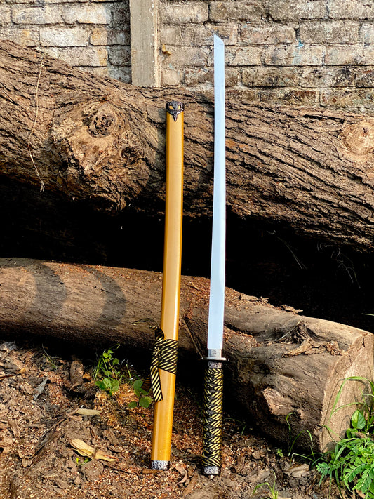 Real Yellow Katana Sword