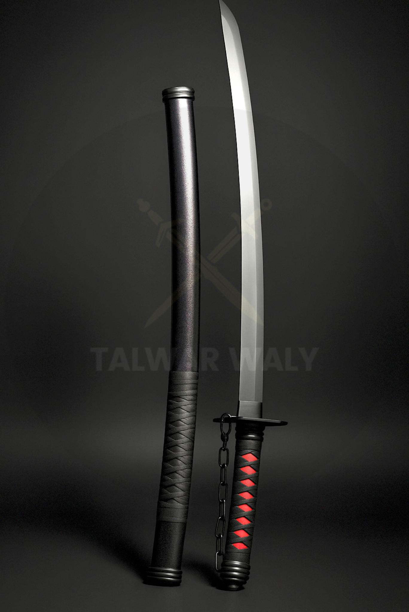 Real Black Katana Sword