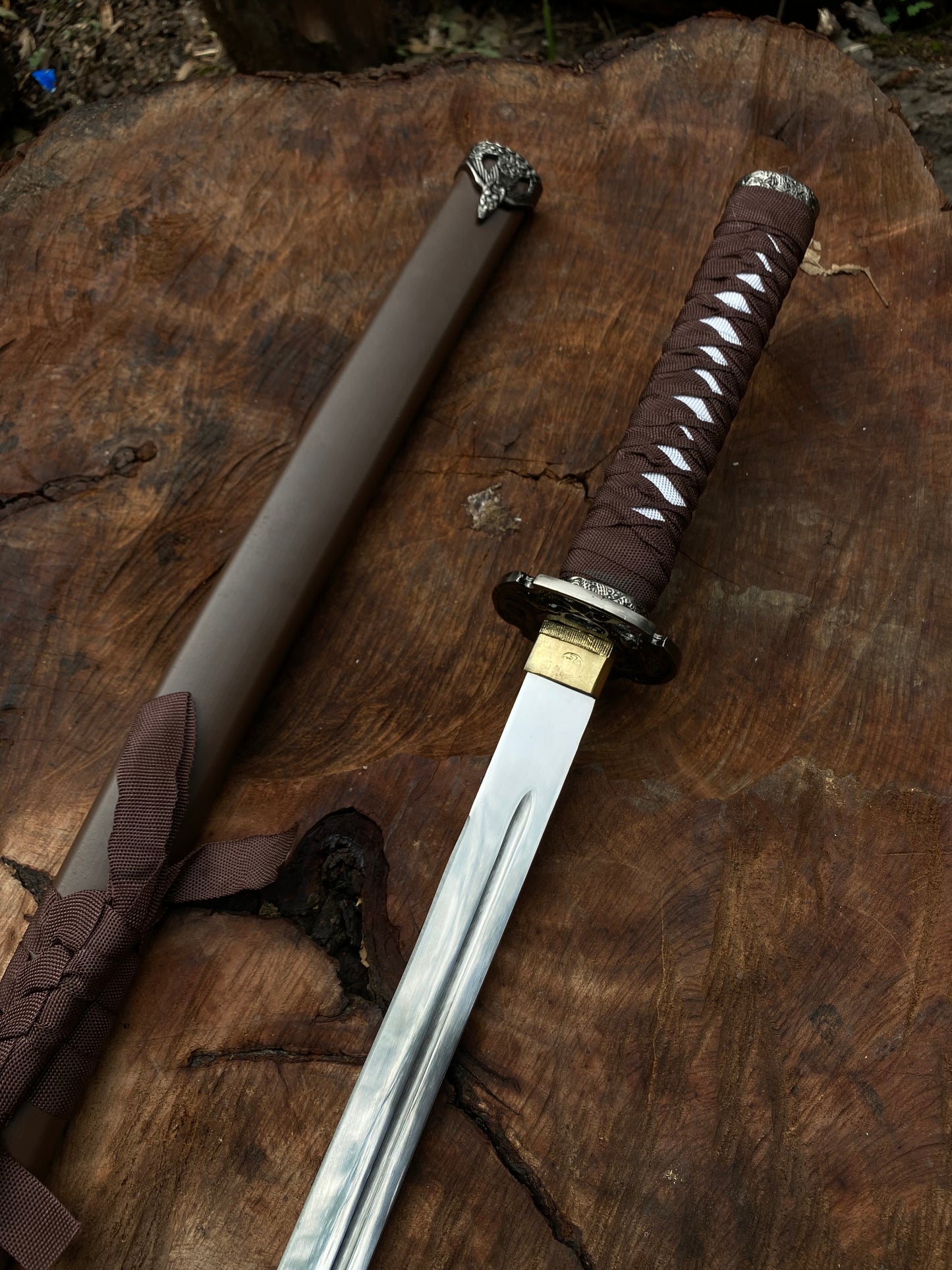 Real Brown Katana Sword
