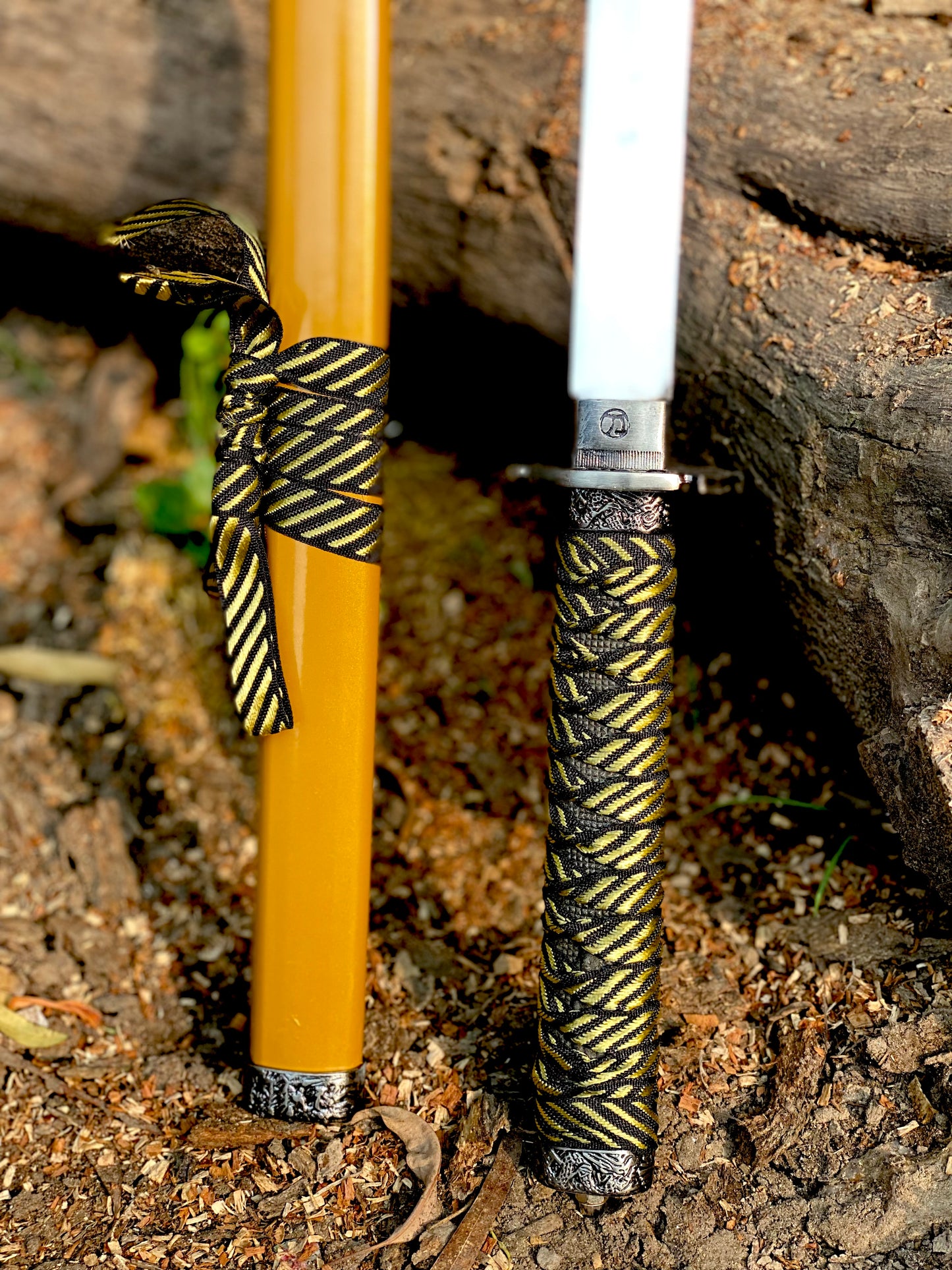 Real Yellow Katana Sword