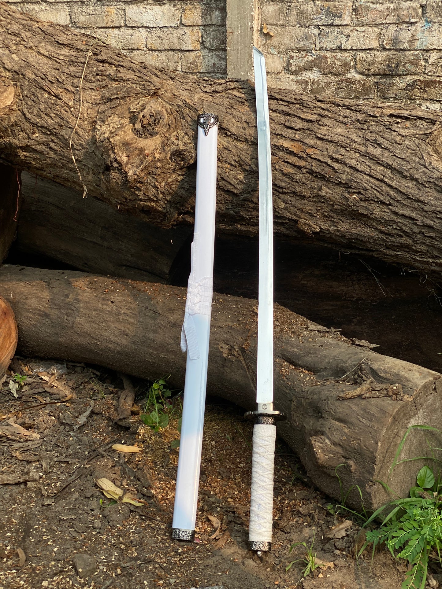 Real White Katana Sword