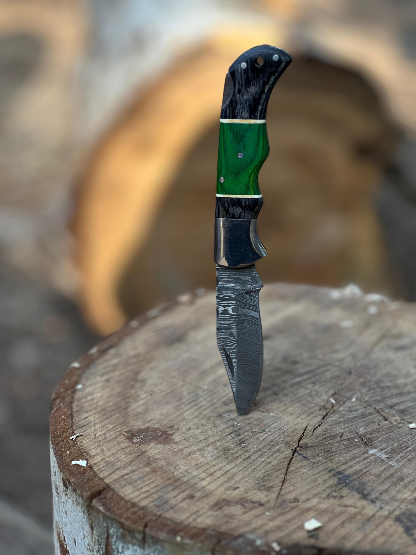 Damascus Folding Knive