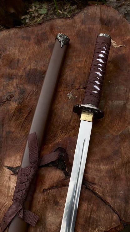 Real Brown Katana Sword